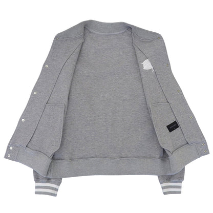 SOPHNET. ソフネット 美品 COMPACT DOUBLE KNIT SP LOGO VARSITY JACKET ジャケット メンズ グレー M SOPH-242049 ジャケット M