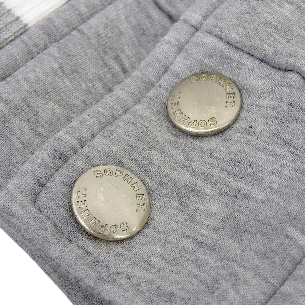 SOPHNET. ソフネット 美品 COMPACT DOUBLE KNIT SP LOGO VARSITY JACKET ジャケット メンズ グレー M SOPH-242049 ジャケット M