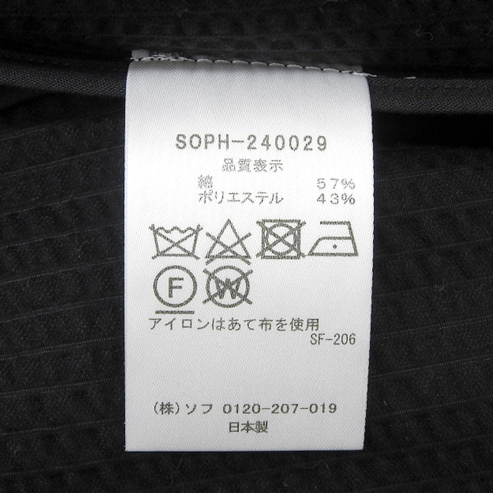 SOPHNET. ソフネット 美品 HIGH GAUGE WAVE JACKET ジャケット メンズ 黒 ブラック L SOPH-240029 ジャケット L