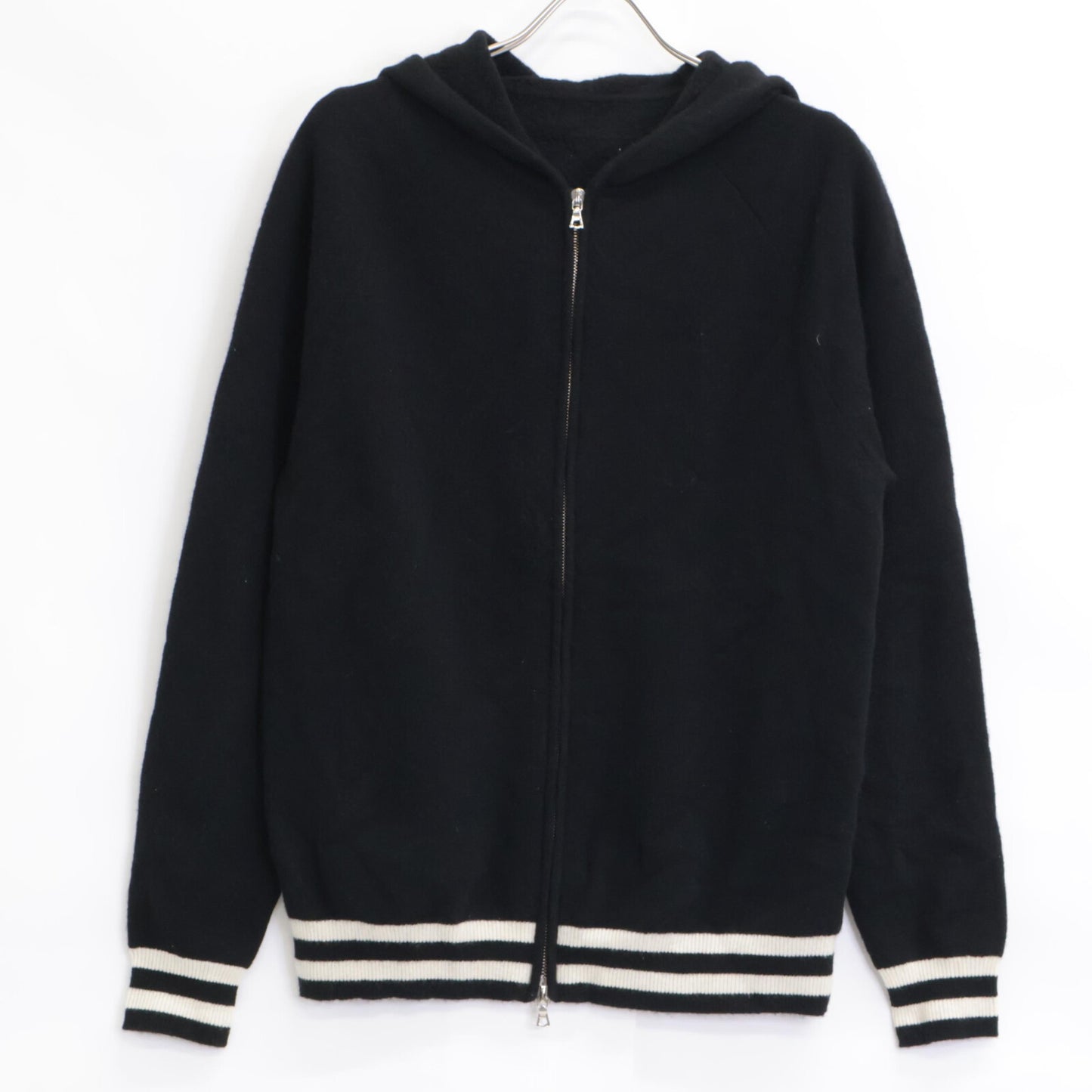 SOPHNET. ソフネット SOPH-242073 ﾌﾞﾗｯｸ WOOL FLEECE ZIP UP HOODIE トップス L