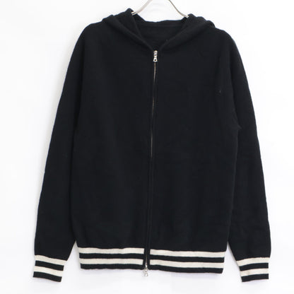 SOPHNET. ソフネット SOPH-242073 ﾌﾞﾗｯｸ WOOL FLEECE ZIP UP HOODIE トップス L