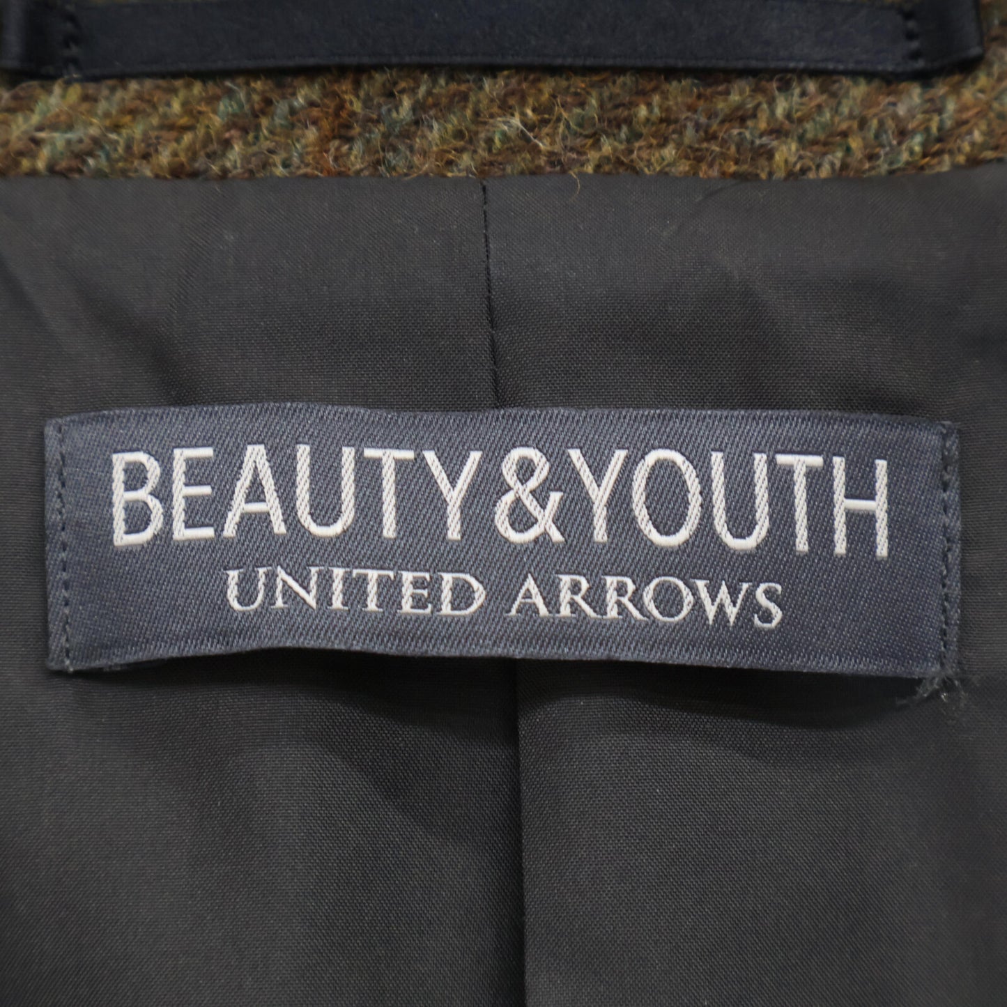 B&Y U-ARROWS ビューティーアンドユース ユナイテッドアローズ 美品 1222-144-1725 MOON社 ツイードジャケット ジャケット L