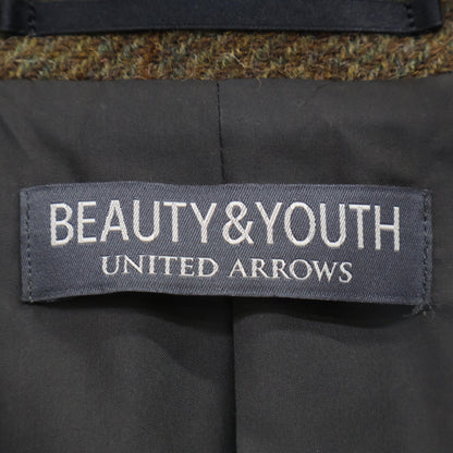 B&Y U-ARROWS ビューティーアンドユース ユナイテッドアローズ 美品 1222-144-1725 MOON社 ツイードジャケット ジャケット L