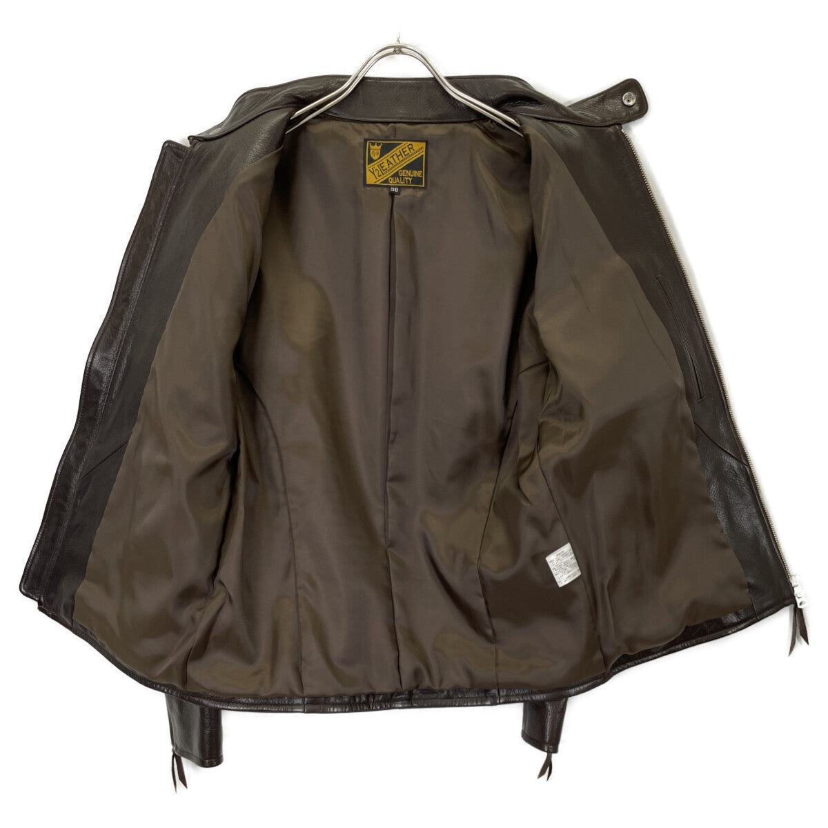 Y'2 LEATHER ワイツーレザー SR-41 シングルライダースジャケット ジャケット 38