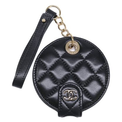 CHANEL シャネル 【美品】28番台 マトラッセ G金具 ラムスキン ネームタグ チャーム
