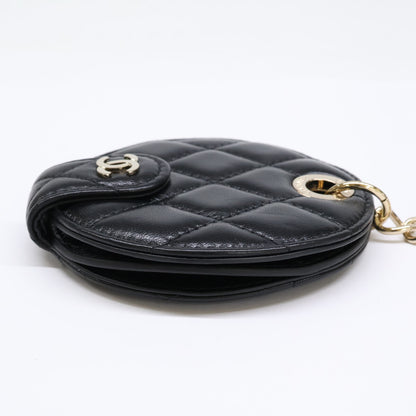 CHANEL シャネル 【美品】28番台 マトラッセ G金具 ラムスキン ネームタグ チャーム