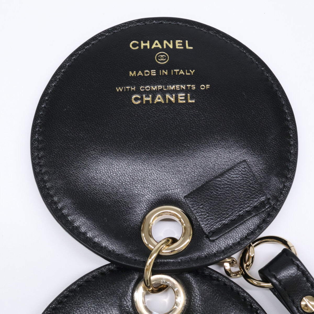 CHANEL シャネル 【美品】28番台 マトラッセ G金具 ラムスキン ネームタグ チャーム