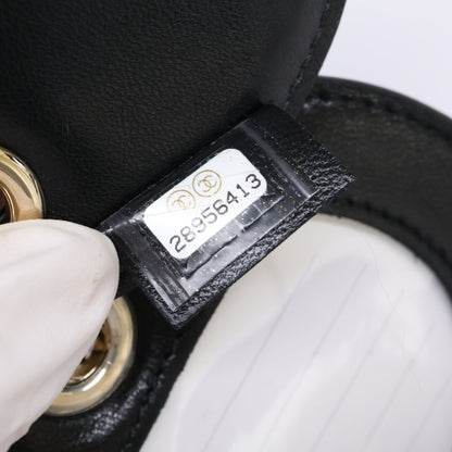 CHANEL シャネル 【美品】28番台 マトラッセ G金具 ラムスキン ネームタグ チャーム