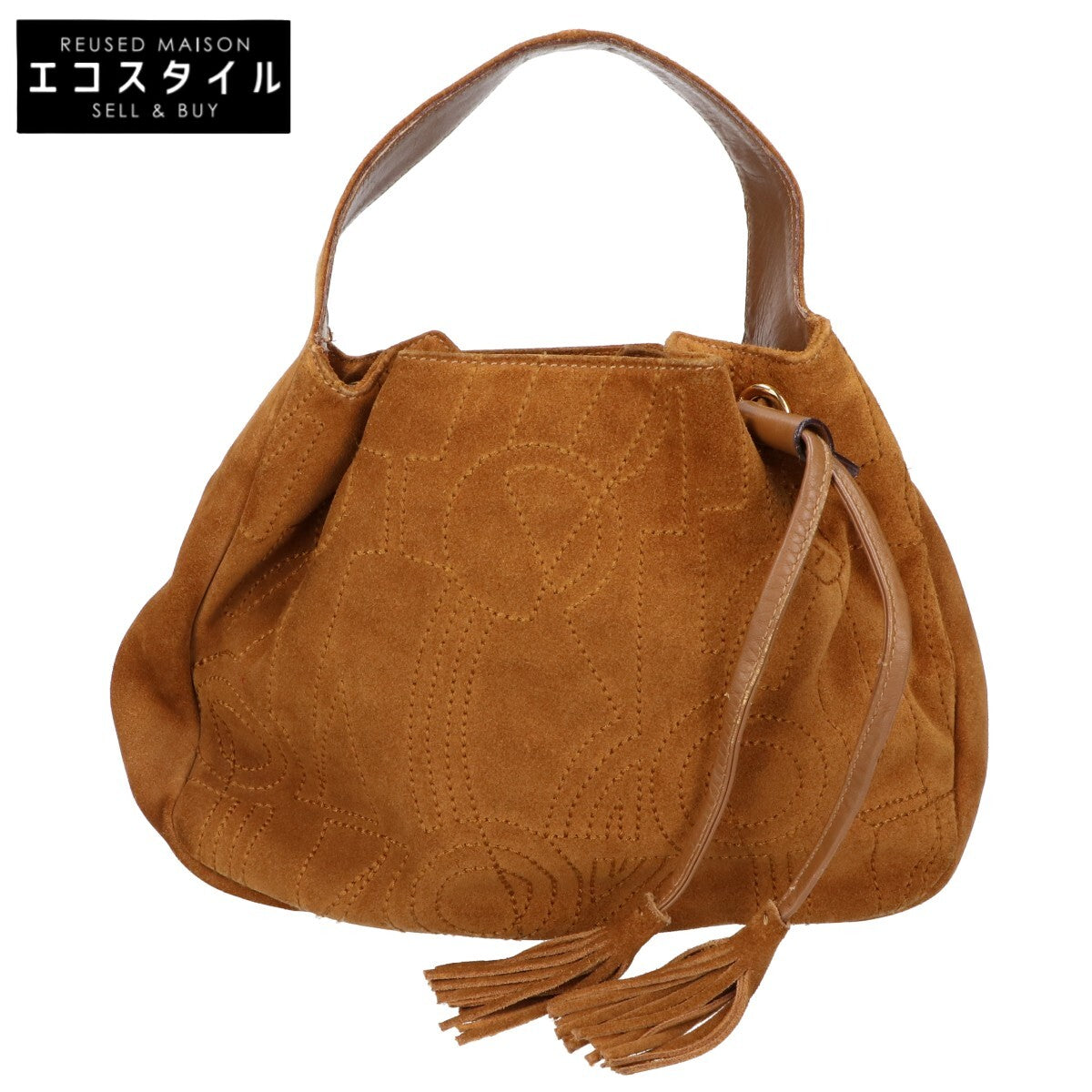 Salvatore Ferragamo サルヴァトーレフェラガモ BZ-21 5699 ステッチ ワンハンドル ハンドバッグ