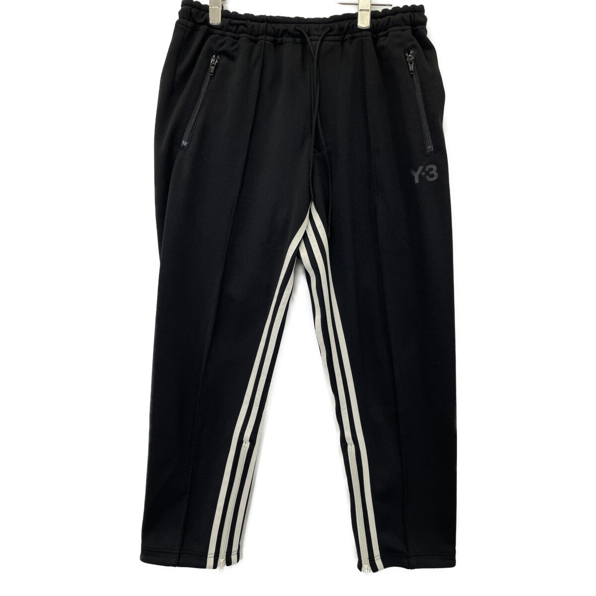 Y-3 ワイスリー ﾌﾞﾗｯｸ FJ0392 ｲﾝｻｲﾄﾞﾗｲﾝ ｸﾛｯﾌﾟﾄﾞﾄﾗｯｸﾊﾟﾝﾂ ボトムス S