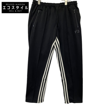 Y-3 ワイスリー ﾌﾞﾗｯｸ FJ0392 ｲﾝｻｲﾄﾞﾗｲﾝ ｸﾛｯﾌﾟﾄﾞﾄﾗｯｸﾊﾟﾝﾂ ボトムス S