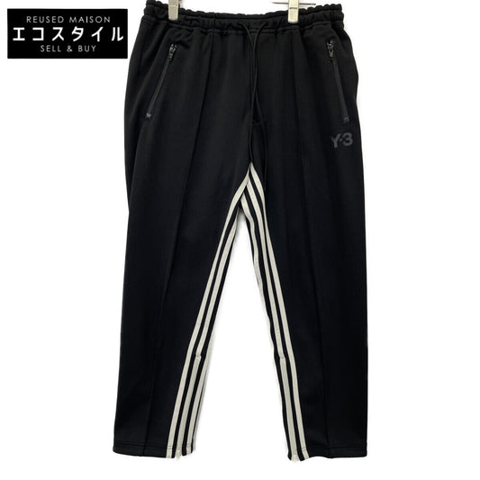 Y-3 ワイスリー ﾌﾞﾗｯｸ FJ0392 ｲﾝｻｲﾄﾞﾗｲﾝ ｸﾛｯﾌﾟﾄﾞﾄﾗｯｸﾊﾟﾝﾂ ボトムス S