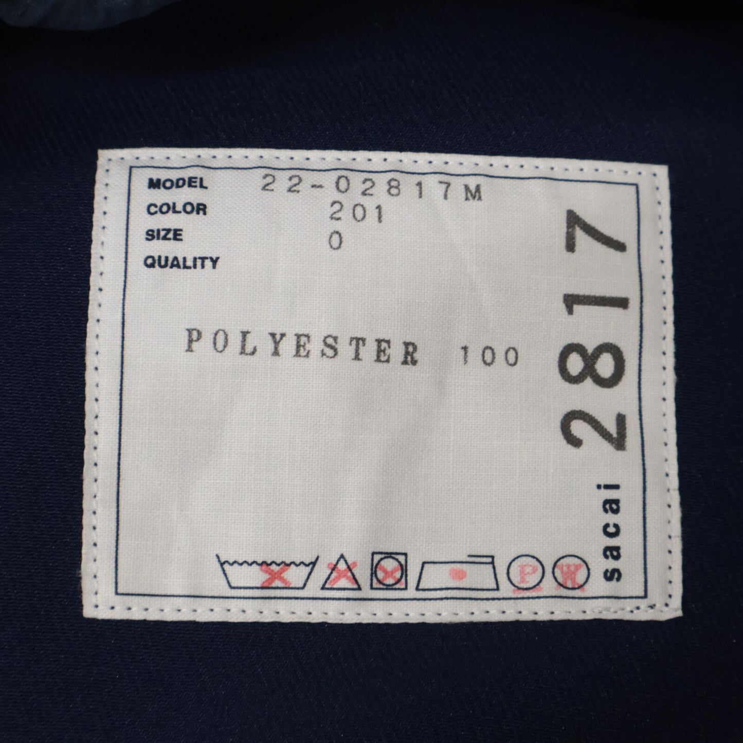 sacai サカイ ﾌﾞﾙｰ 22-02817M 22AW ﾃｸﾆｶﾙｼﾞｬｰｼﾞｰﾊﾟﾝﾂ ボトムス O