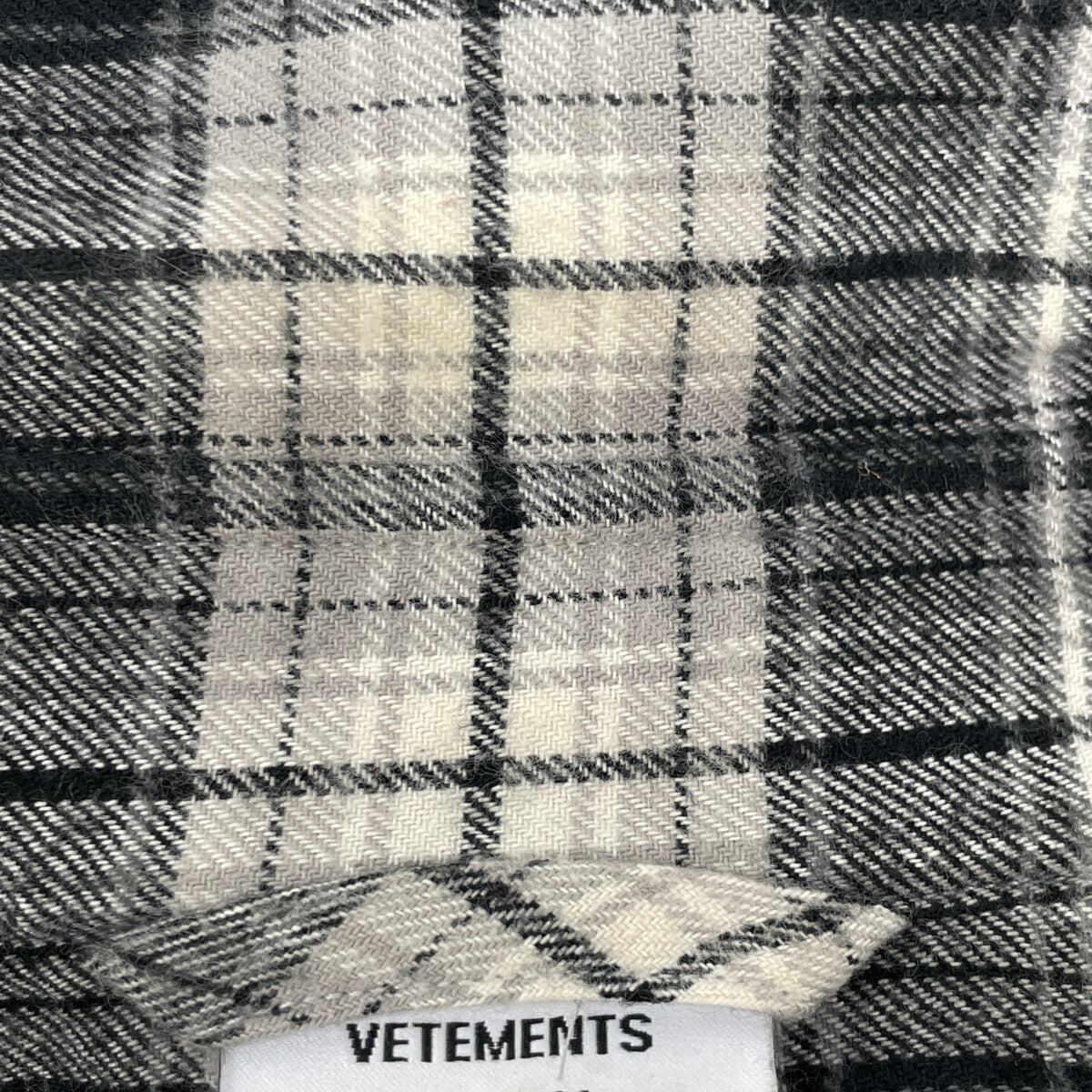 VETEMENTS ヴェトモン 22AW UA53SH750B Double Anarchy Flannel Shirt トップス S