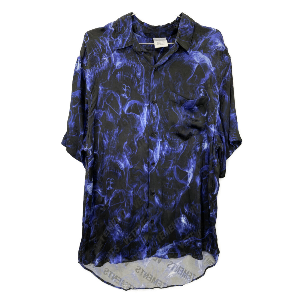 VETEMENTS ヴェトモン UA52SH450B Short Sleeve Skulls Logo Print Shir トップス XS