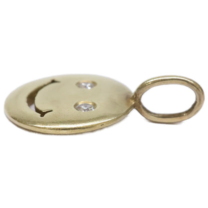 STUDIO WATERFALL スタジオウォーターフォール 【美品】K18 ダイヤモンド スマイル ペンダントトップ