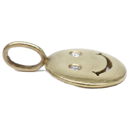 STUDIO WATERFALL スタジオウォーターフォール 【美品】K18 ダイヤモンド スマイル ペンダントトップ