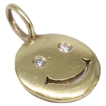 STUDIO WATERFALL スタジオウォーターフォール 【美品】K18 ダイヤモンド スマイル ペンダントトップ