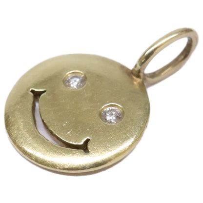 STUDIO WATERFALL スタジオウォーターフォール 【美品】K18 ダイヤモンド スマイル ペンダントトップ