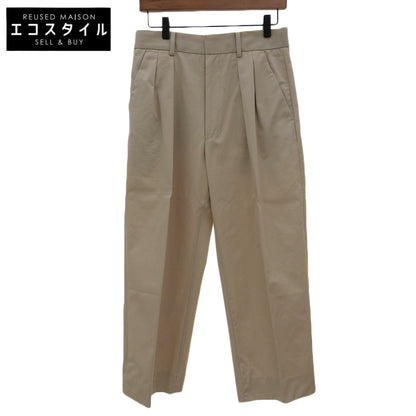 CABaN キャバン 美品 コットンツイル 2タック ワイド パンツ ボトムス メンズ ベージュ S 59-04-31-04001 ボトムス S