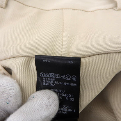 CABaN キャバン 美品 コットンツイル 2タック ワイド パンツ ボトムス メンズ ベージュ S 59-04-31-04001 ボトムス S