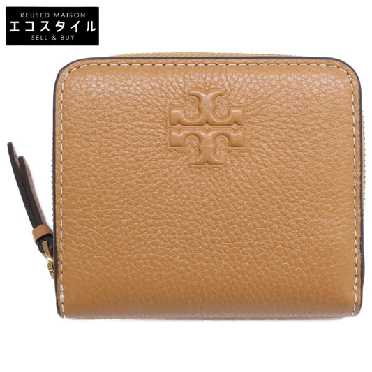 Tory Burch トリーバーチ 【新品同様】146463 THEA BI FOLD WALLET ティア レザー バイフォールド ウォレット 二つ折り財布（小銭入れあり）