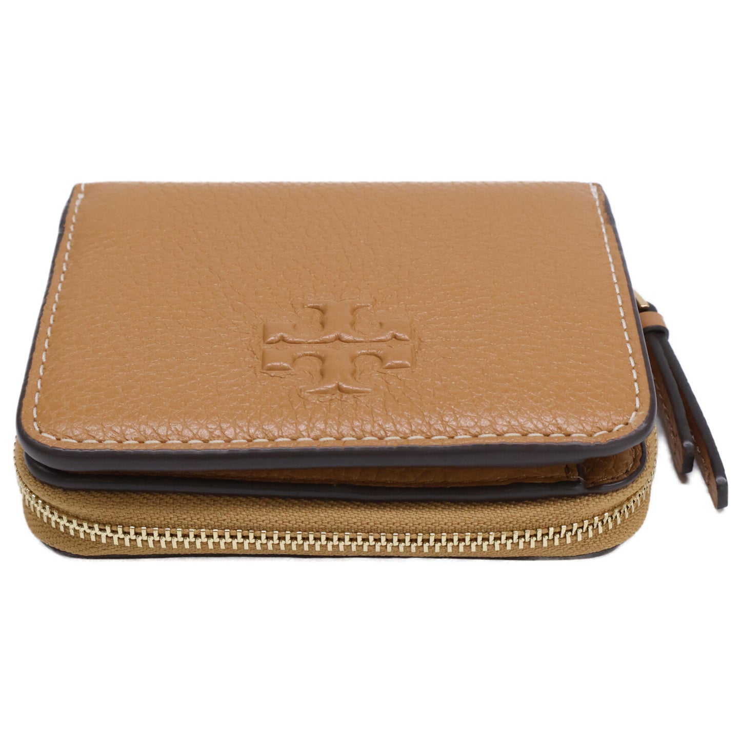 Tory Burch トリーバーチ 【新品同様】146463 THEA BI FOLD WALLET ティア レザー バイフォールド ウォレット 二つ折り財布（小銭入れあり）