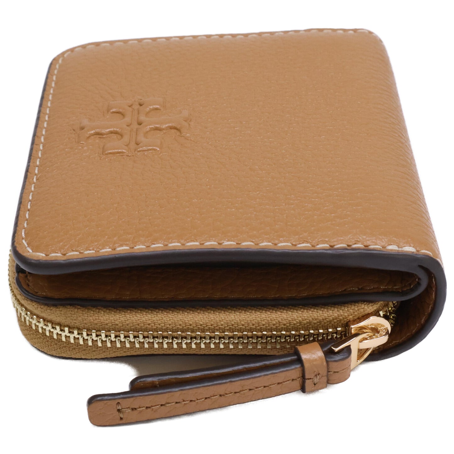 Tory Burch トリーバーチ 【新品同様】146463 THEA BI FOLD WALLET ティア レザー バイフォールド ウォレット 二つ折り財布（小銭入れあり）