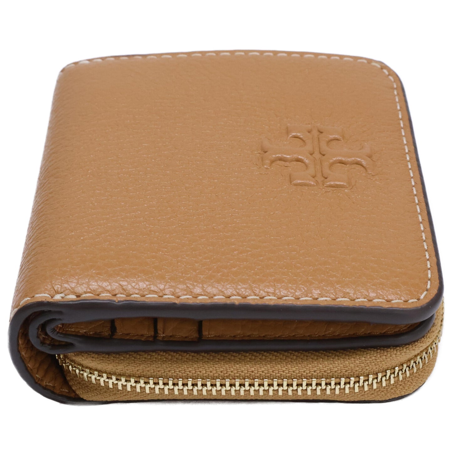 Tory Burch トリーバーチ 【新品同様】146463 THEA BI FOLD WALLET ティア レザー バイフォールド ウォレット 二つ折り財布（小銭入れあり）
