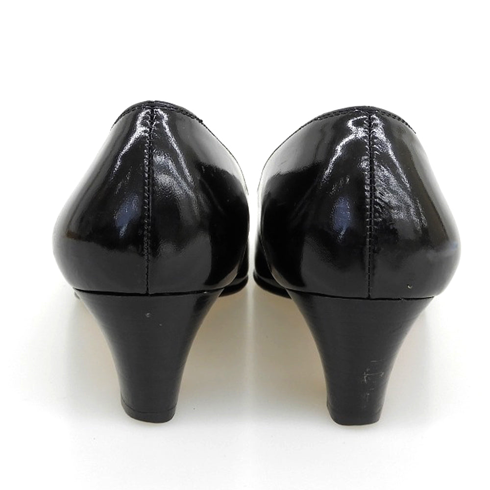 Salvatore Ferragamo サルヴァトーレフェラガモ レザー ヴァラリボン パンプス レディース ブラック 6C シューズ 6C