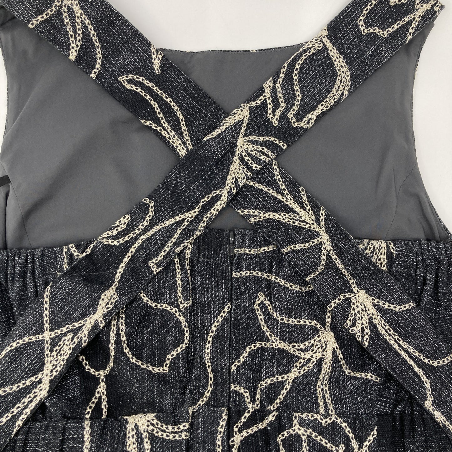 AMERI アメリ ｲﾝﾃﾞｨｺﾞ DENIM LIKE FLOWER DRESS ワンピース S