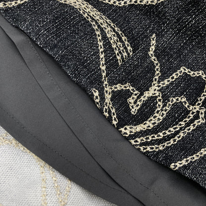 AMERI アメリ ｲﾝﾃﾞｨｺﾞ DENIM LIKE FLOWER DRESS ワンピース S