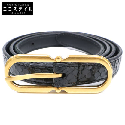 SAINT LAURENT PARIS サンローランパリ 型押しレザー ベルト 80