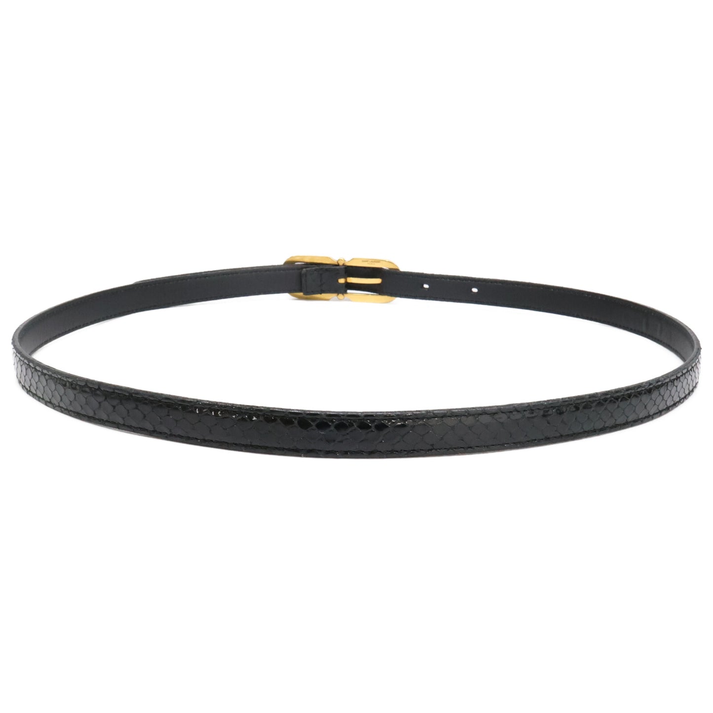 SAINT LAURENT PARIS サンローランパリ 型押しレザー ベルト 80