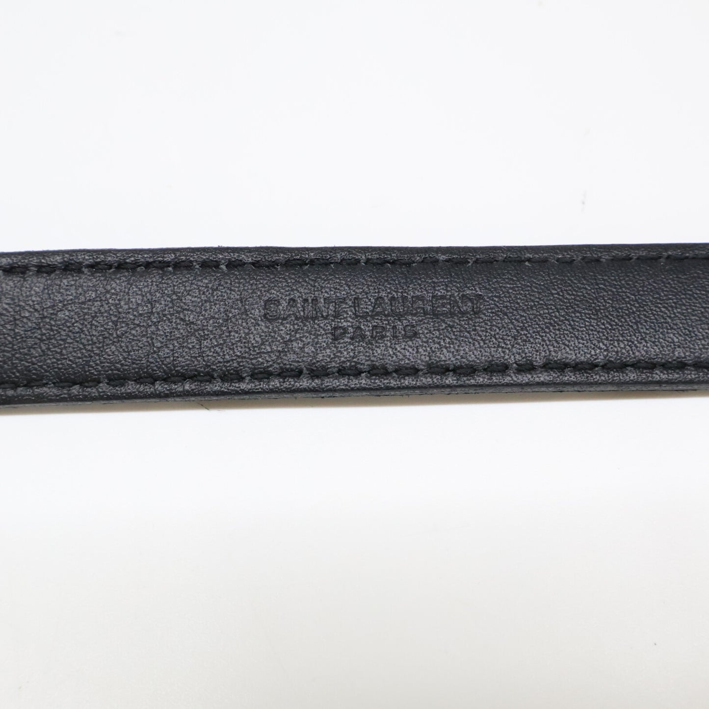 SAINT LAURENT PARIS サンローランパリ 型押しレザー ベルト 80