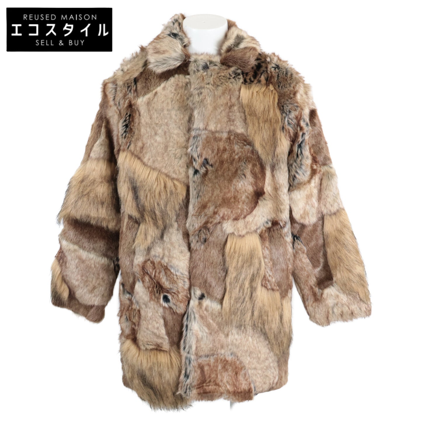 Supreme シュプリーム ×MM6 24SS フェイクファーパッチワークコート コート M