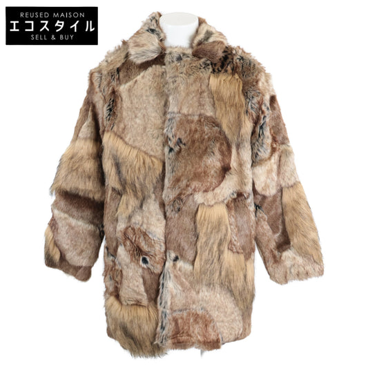 Supreme シュプリーム ×MM6 24SS フェイクファーパッチワークコート コート M
