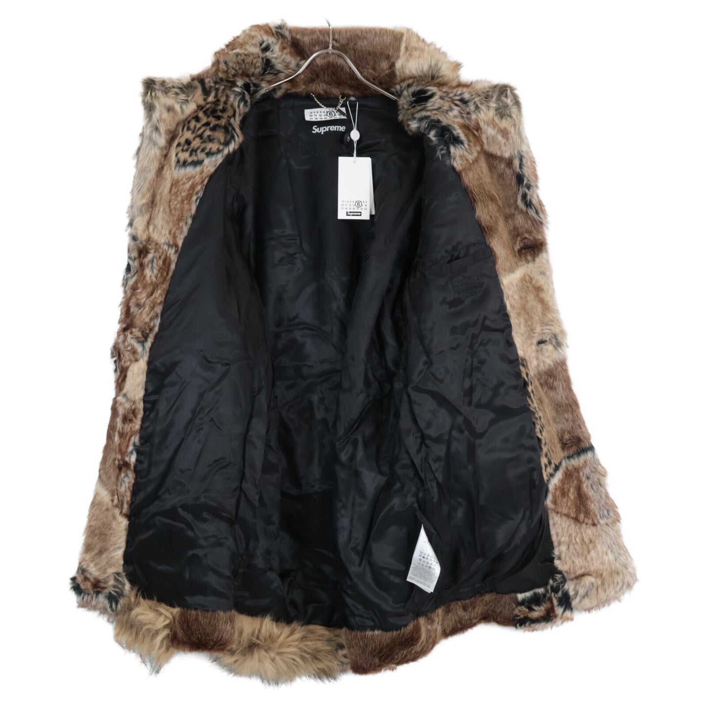 Supreme シュプリーム ×MM6 24SS フェイクファーパッチワークコート コート M