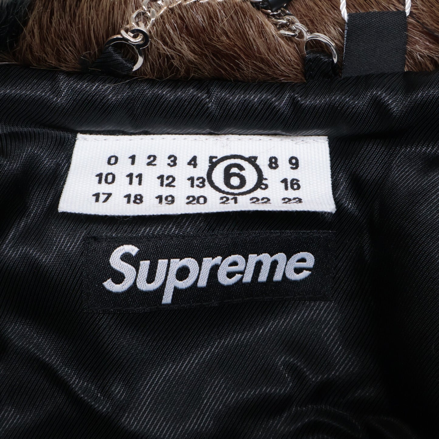 Supreme シュプリーム ×MM6 24SS フェイクファーパッチワークコート コート M