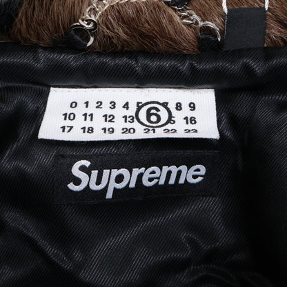 Supreme シュプリーム ×MM6 24SS フェイクファーパッチワークコート コート M