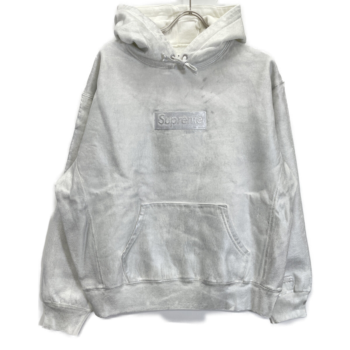 Supreme シュプリーム ×MM6 ﾎﾜｲﾄ Foil ﾎﾞｯｸｽﾛｺﾞ ﾌｰﾃﾞｨｽｳｪｯﾄ トップス 6