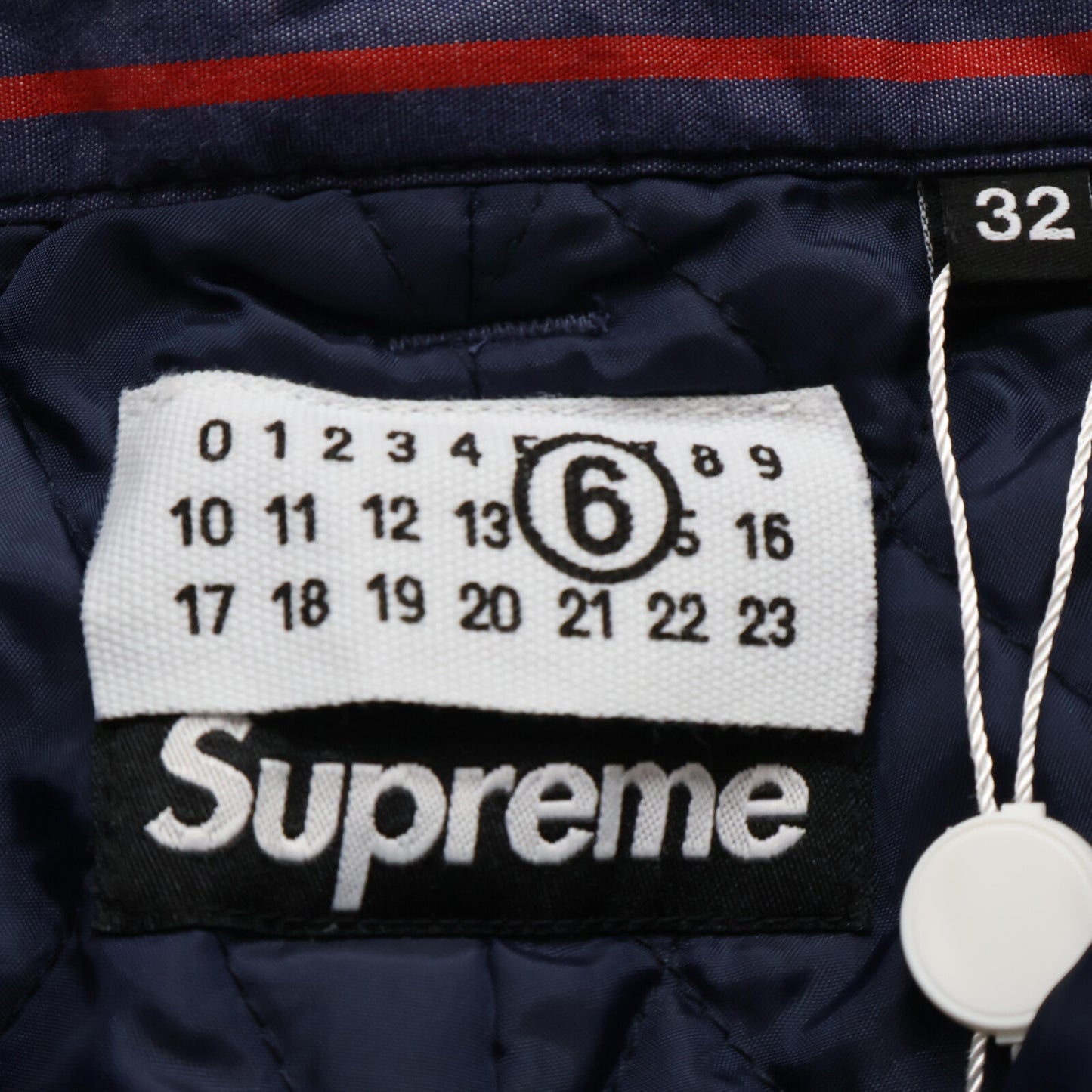 Supreme シュプリーム 新品未使用 ×MM6 24SS ストライプ パデッドショーツ ボトムス 32