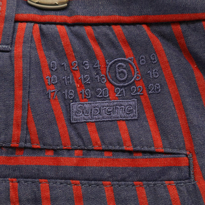Supreme シュプリーム 新品未使用 ×MM6 24SS ストライプ パデッドショーツ ボトムス 32