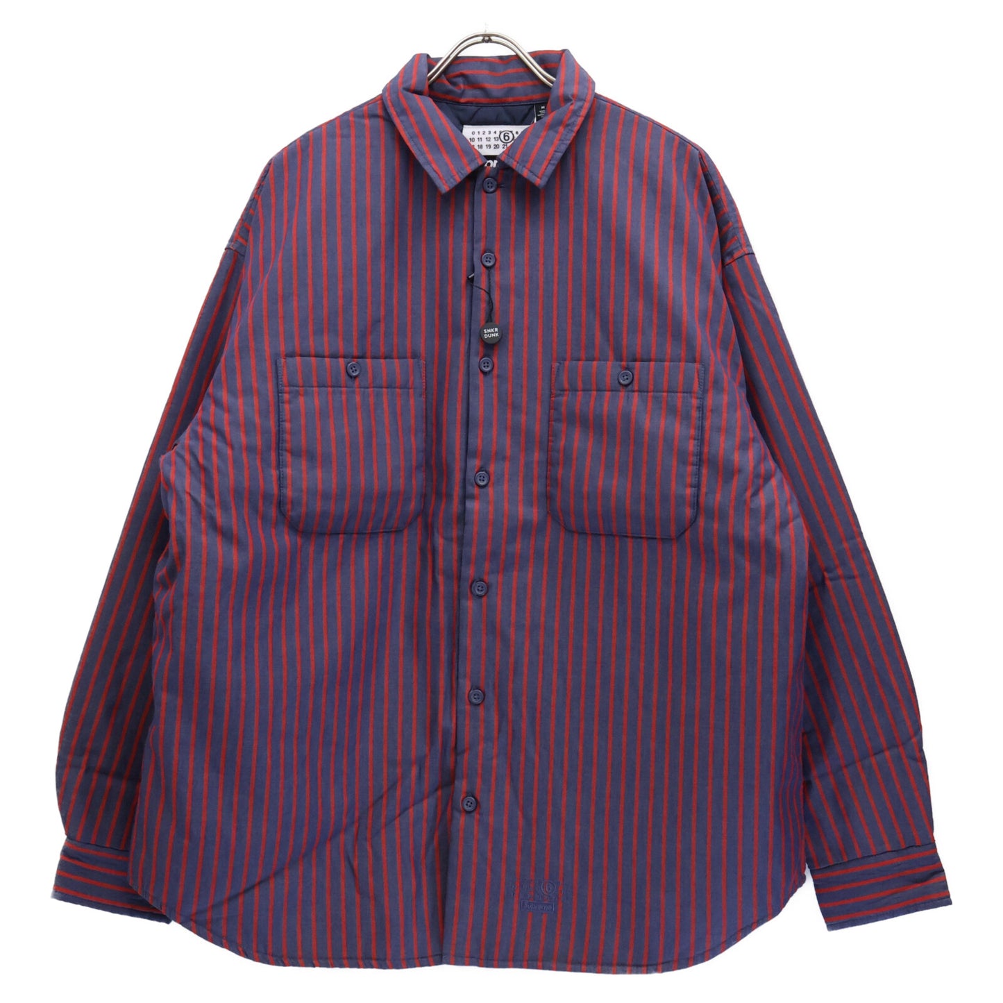 Supreme シュプリーム 新品未使用 ×MM6 24SS ストライプ パデッドシャツ トップス M