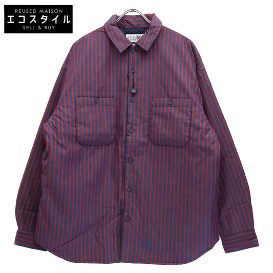Supreme シュプリーム 新品未使用 ×MM6 24SS ストライプ パデッドシャツ トップス M