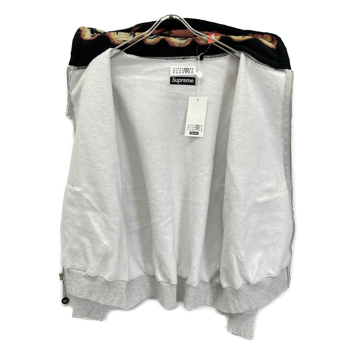 Supreme シュプリーム ×MM6 24SS ｸﾞﾚｰ ｼﾞｯﾌﾟｱｯﾌﾟﾌｰﾃﾞｨｽｳｪｯﾄｼｬﾂ トップス 6