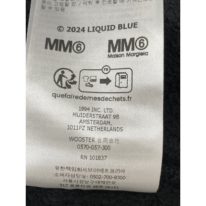 Supreme シュプリーム ×MM6 24SS ﾌﾞﾗｯｸ ｼﾞｯﾌﾟｱｯﾌﾟﾌｰﾃﾞｨｽｳｪｯﾄｼｬﾂ トップス M