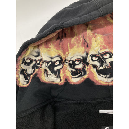 Supreme シュプリーム ×MM6 24SS ﾌﾞﾗｯｸ ｼﾞｯﾌﾟｱｯﾌﾟﾌｰﾃﾞｨｽｳｪｯﾄｼｬﾂ トップス M