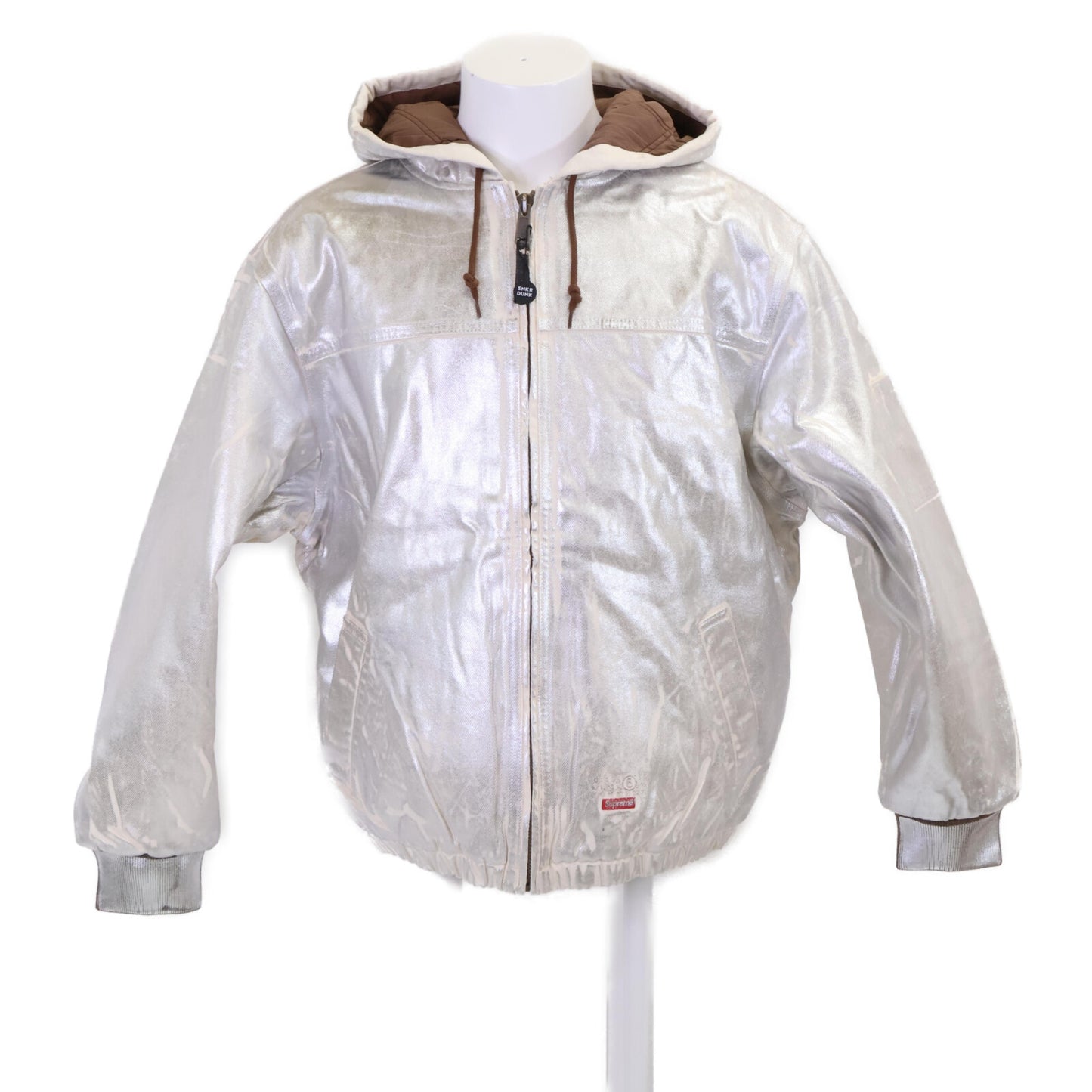 Supreme シュプリーム ｘMM6【新品/国内正規/24SS】Foil Hooded Work Jacket フーディ ワーク ジャケット M