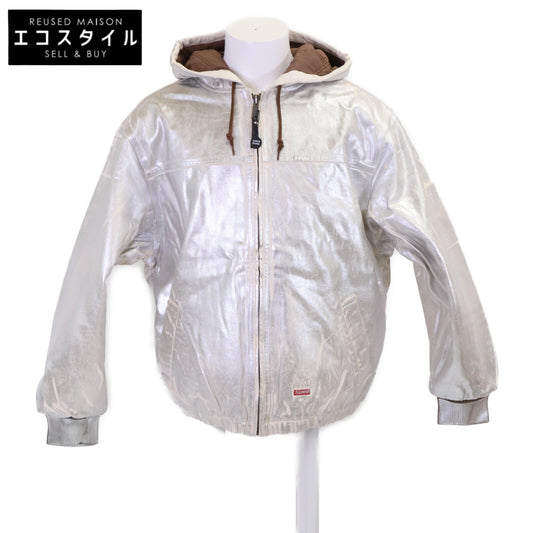 Supreme シュプリーム ｘMM6【新品/国内正規/24SS】Foil Hooded Work Jacket フーディ ワーク ジャケット M
